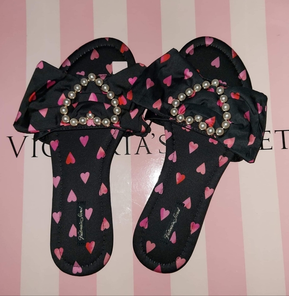 Victoria secret Satin Embellished sandal size Large NWT - Picture 4 of 8